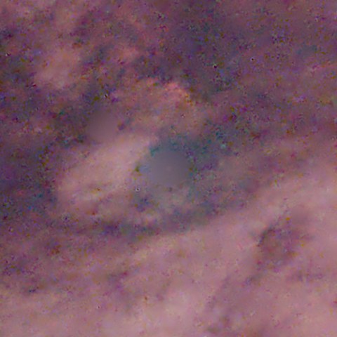 57 Cygni area after the halo model: smooth nebula, no ring