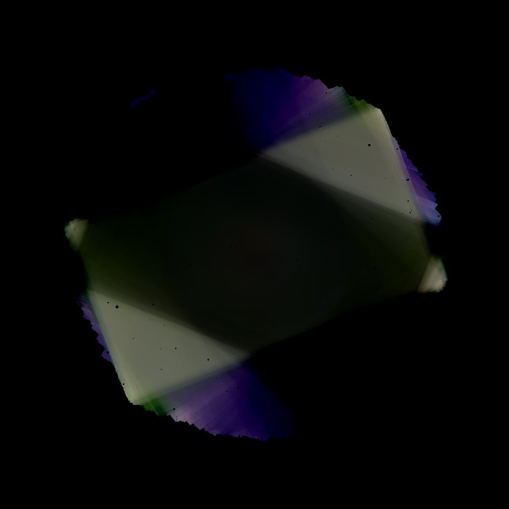 The sensor-fixed and per-sub light that was split off