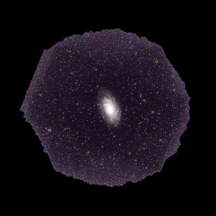 M 33 sky-fixed layer only