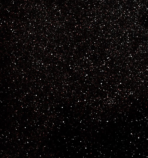 Gaia stars as round catalog dots