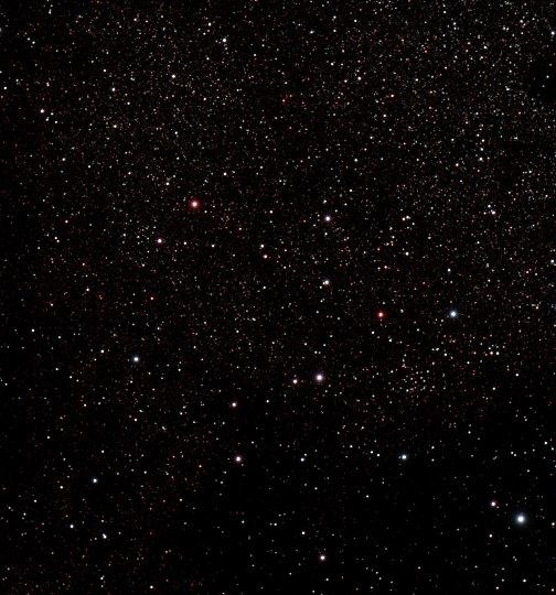 Stars drawn with the measured optics