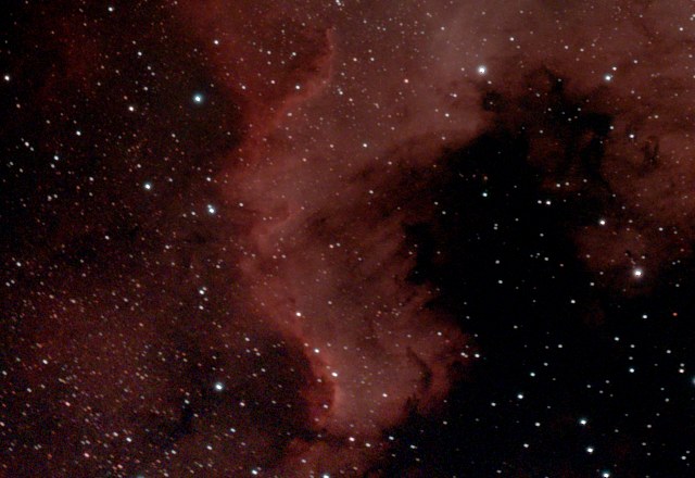 The Cygnus Wall, real stack